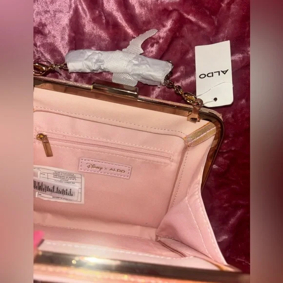 Disney Cinderella Pink Aldo Cinderella Notebook clutch bag Rare - Picture 3 of 3